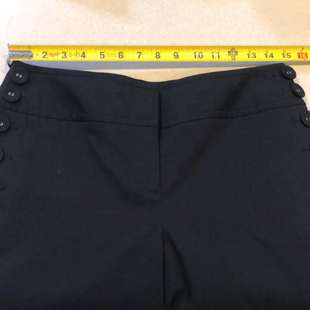 LOFT ANN TAYLOR ANN BERMUDA SHORTS BLACK SIZE 6 - Picture 10 of 13
